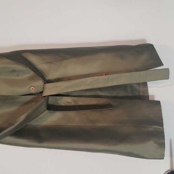 Cynthia Rowley size 2 green satin lightweight coat - Picture 4 of 12